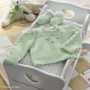 Kit maglia per completo baby con noccioline