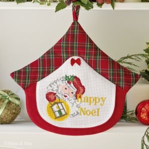 Kit punto croce fuoriporta casette 'Happy Noël'