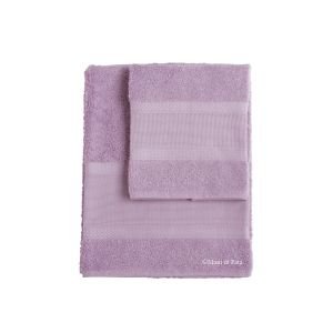 Parure asciugamani ricamabili di cotone con greca