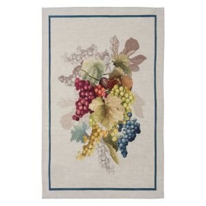 Strofinaccio in lino stampa Doucers uva