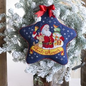 Kit punto croce fuoriporta 'Babbo Natale & friends'