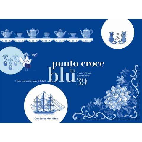 Motivi piu'belli p/croce 39 - punto croce in blu