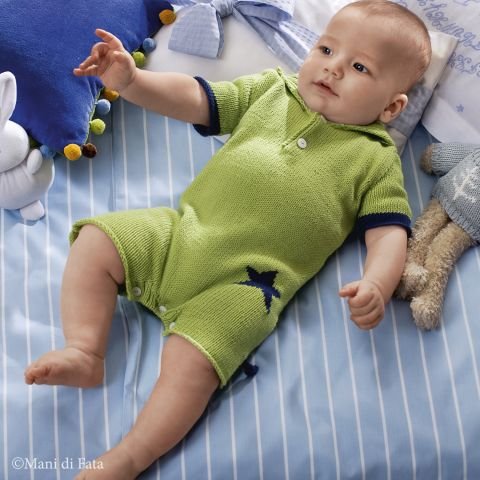 Spiegazione maglia per completino baby catene
