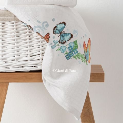 Schema asciugamano nippon farfalle